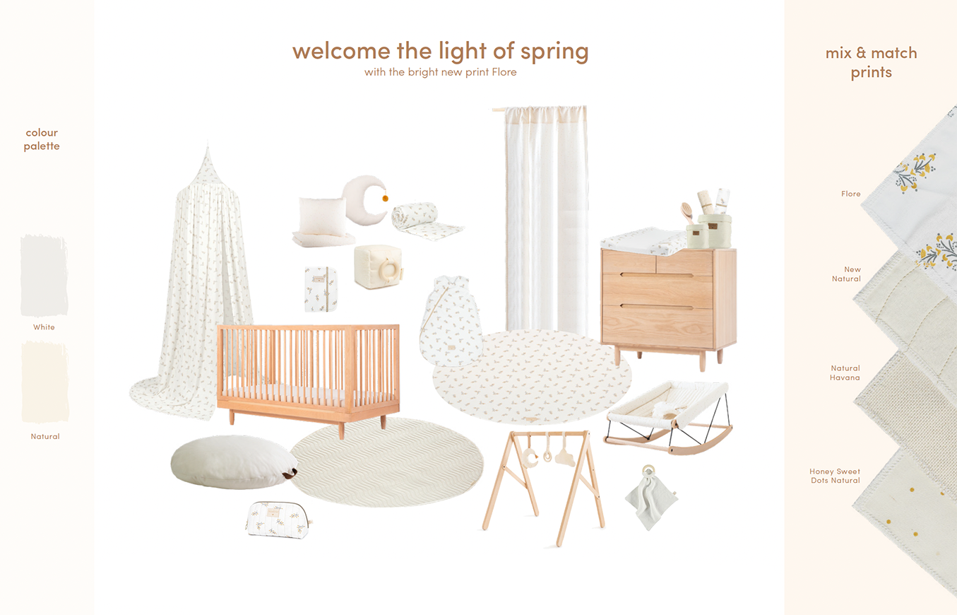 moodboard kinderkamer light of spring flore de kleine zebra