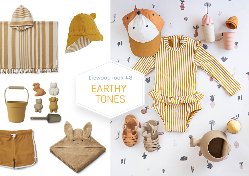 Liewood zomerlook earth tones de kleine zebra