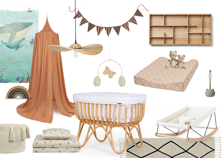 moodboard babykamer inspiratie kinderkamer inrichten de kleine zebra