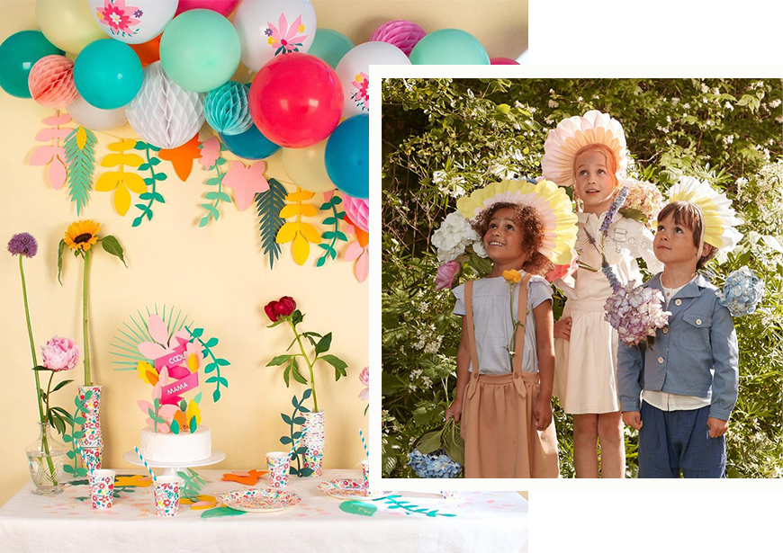 bloemenfeest flowerparty feestthema de kleine zebra