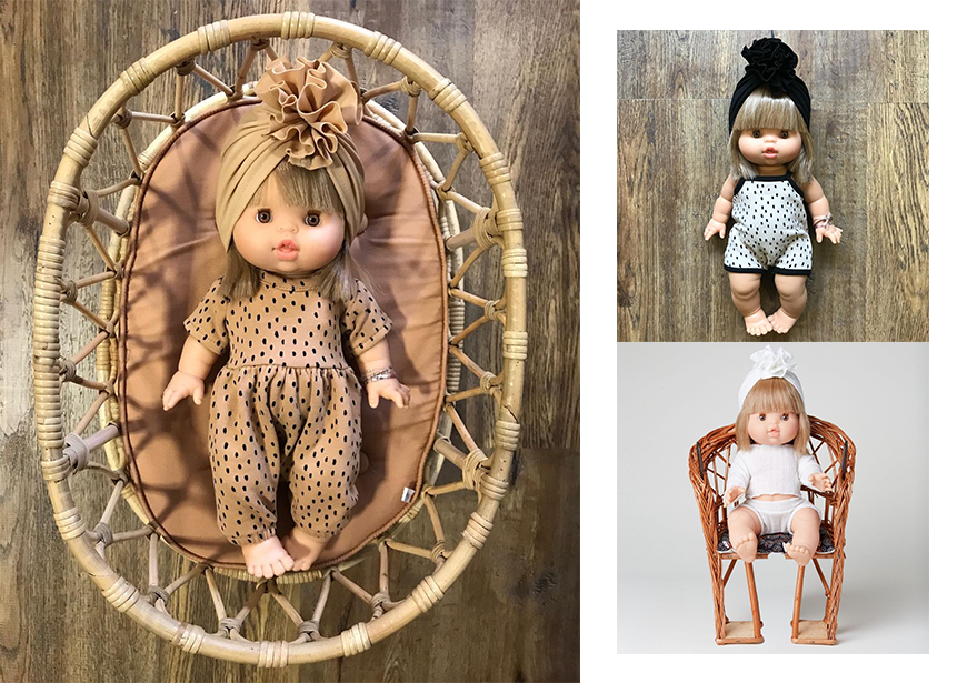 Minikane paola reine poppen hippe babypop speelpop de kleine zebra