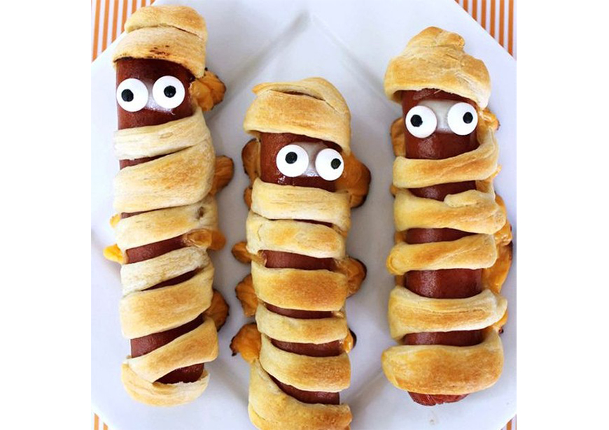 hotdog zombies halloween hapjes inspiratie voor halloween eten