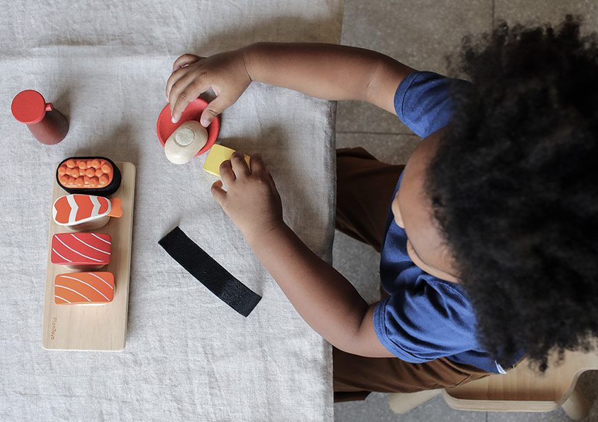 sushi houten speelset plan toys imitatiespeelgoed