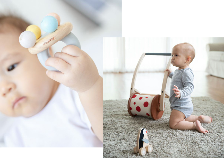 eerste babyspeelgoed plan toys duurzaam hout
