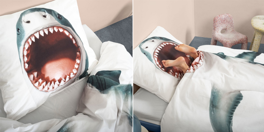 snurk beddengoed haai