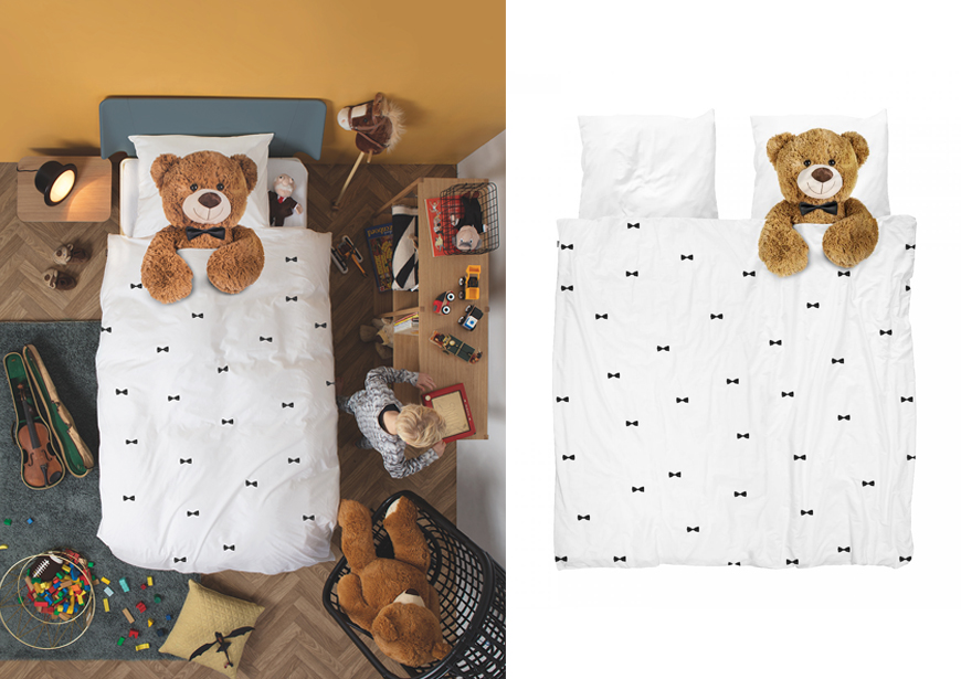 tweepersoonsdekbed snurk teddy bed